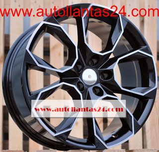 8814 JUEGO DE 4 LLANTAS SKODA BLACK METAL r640183