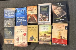 Lote de 10 libros de historia, novela histórica