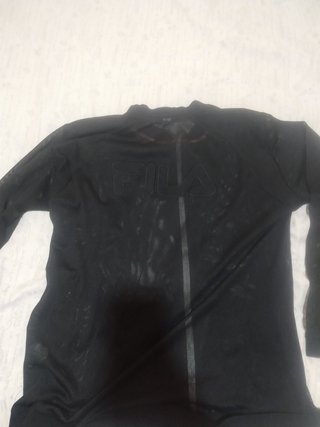 Chaqueta Fila Negra Talla XXL Detalles Reflectante