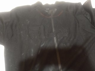 Chaqueta Fila Negra Talla XXL Detalles Reflectante