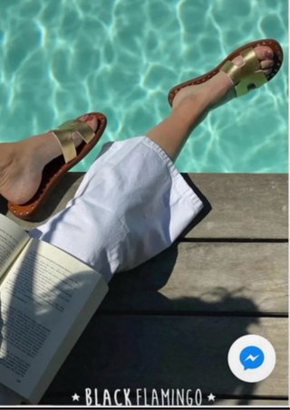 Sandalias H de piel de Black Flamingo