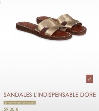 Sandalias H de piel de Black Flamingo