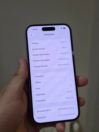 iPhone 16 Rosa 128GB