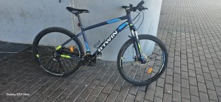 Bicicleta B'Twin Azul y Amarilla