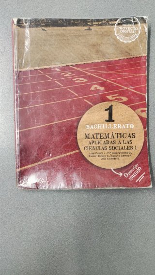 Matemáticas aplicadas a las Ciencias Sociales I...