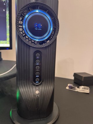 Ventilador Escritorio Humidificador Luz LED
