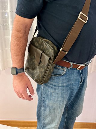 Bandolera Loewe Marrón/Negro Original