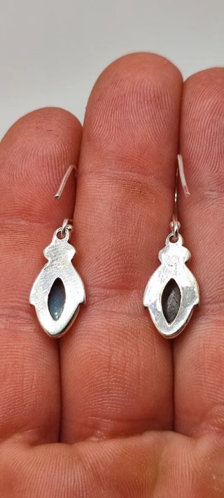 Pendientes de Plata y Labradoritas.
