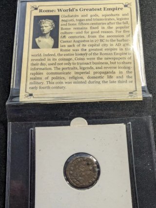 Souvenir moneda romana con certificado
