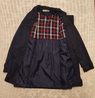 Gabardina azul Lefties mujer
