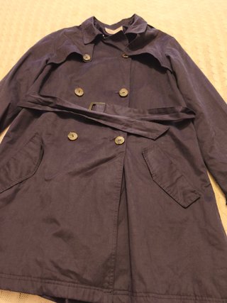 Gabardina azul Lefties mujer