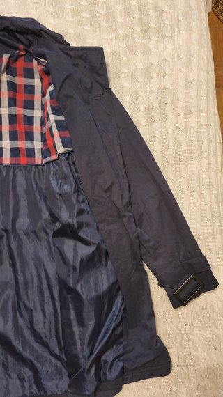 Gabardina azul Lefties mujer