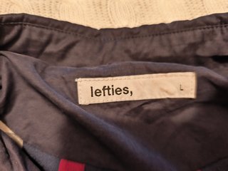 Gabardina azul Lefties mujer