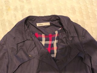 Gabardina azul Lefties mujer