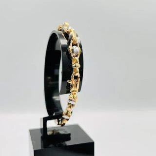 Pulsera Barbate Clavos Bicolor 18K