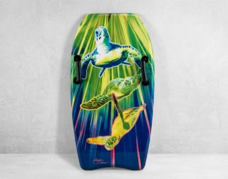 Tabla de surf para niños con tortugas