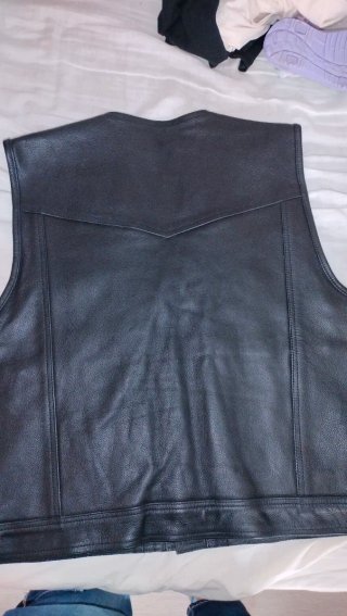 Chaleco Cuero Motoquero XL