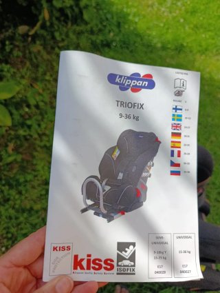 Silla coche Klippan Triofix 9-36kg