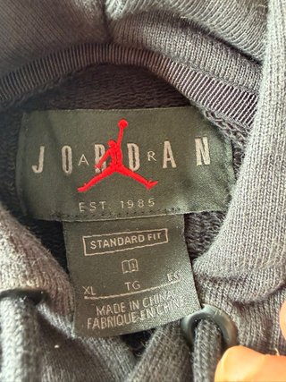 Sudadera Jordan Negra Talla XL