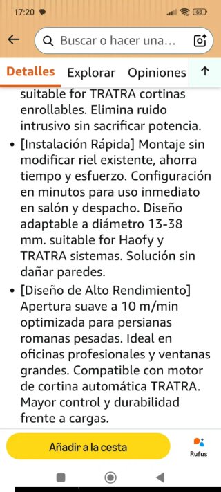 Robot para cortinas motorizado