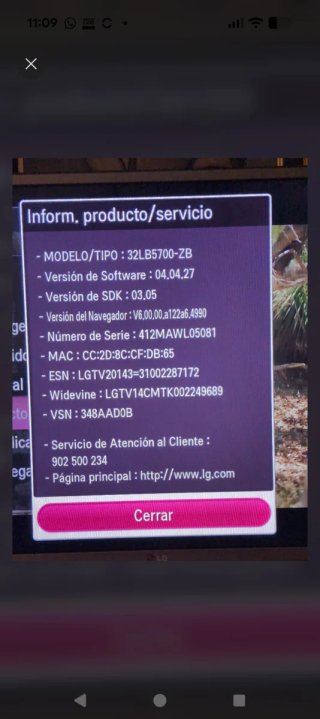 TV LG 32 LED Smart TV 32LB5700