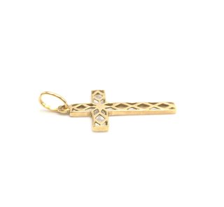 Colgante Cruz de oro de 18k, 0.83 g.