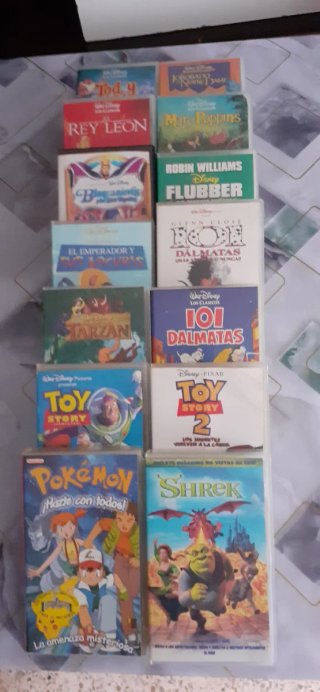 Oferta, Lote VHS Infantiles Disney y Pokémon