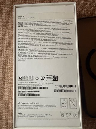 iPhone 16 128GB Blanco