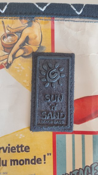 Mini bolso / Neceser de playa plana "Sun 'n' Sand"