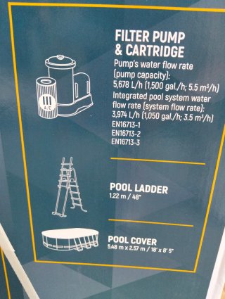 Piscina Desmontable tubular Oval 549 x274x122