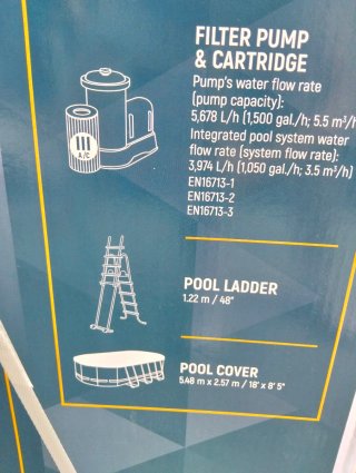 Piscina Desmontable tubular Oval 549 x274x122