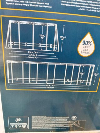 Piscina Desmontable tubular Oval 549 x274x122