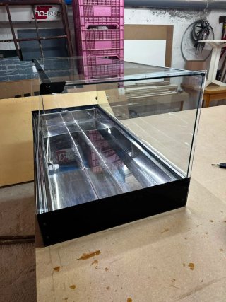 Vitrina Caliente Acero Inox Profesional