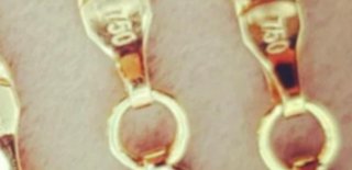 Cadena laminada en oro de 18k