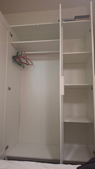 Armario blanco grande con espejo (BRIMNES IKEA)