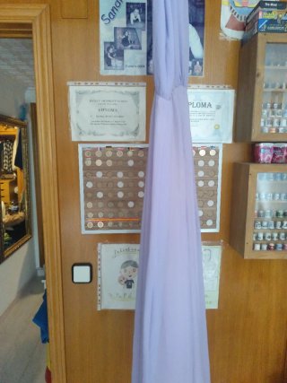 Vestido largo lila