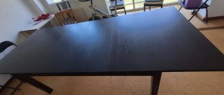 Mesa extensible Ikea Bjursta negra