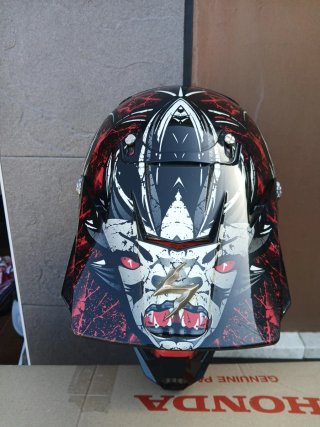 Casco Motocross Scorpion Rojo y Negro