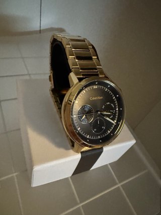 Reloj Calvin Klein Negro y Dorado