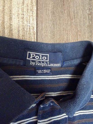 Polo Ralph Lauren Vintage a Rayas Azul Marino