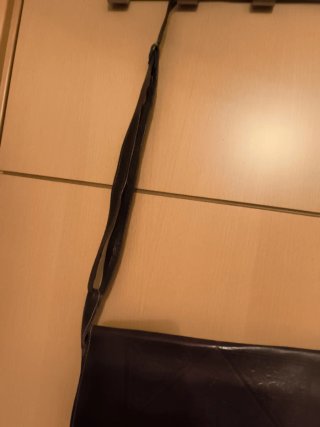Bolso de cuero  auténtico antiguo