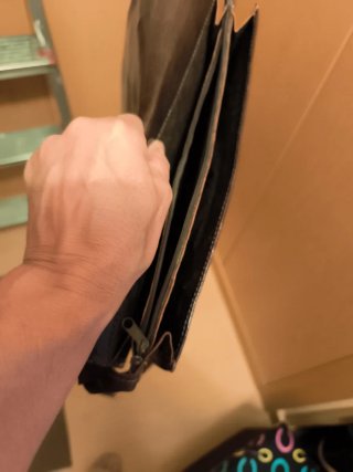 Bolso de cuero  auténtico antiguo