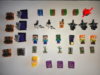Mini Figuras Minecraft Kinder Joy