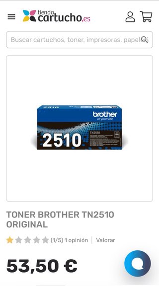 Tóner Brother TN2510 Original Nuevo