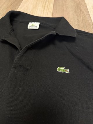 Polo Lacoste Clásico Negro Talla 5 (L/XL)