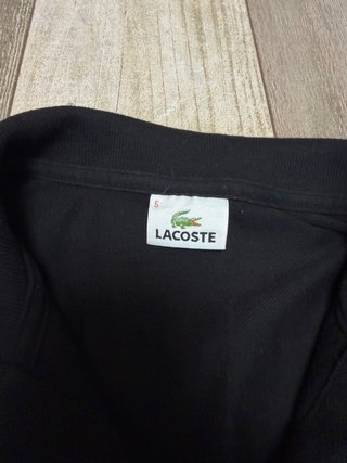 Polo Lacoste Clásico Negro Talla 5 (L/XL)