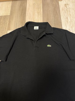 Polo Lacoste Clásico Negro Talla 5 (L/XL)