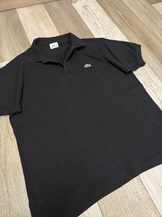 Polo Lacoste Clásico Negro Talla 5 (L/XL)