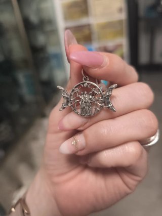 Colgante Hécate Luna Plata de Ley