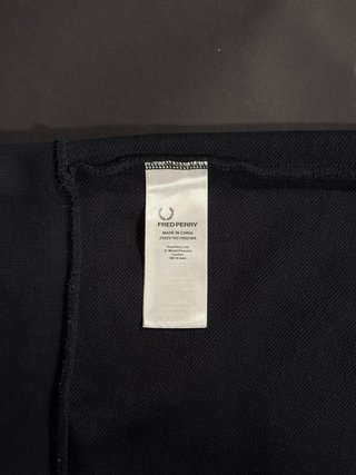 Fred Perry Hoodie Azul Escuro Original | Tamanho L